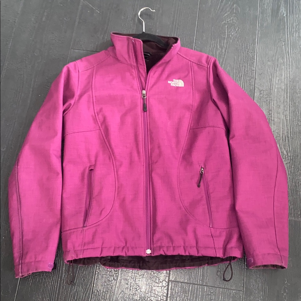 THE NORTH FACE Fleece Lined Full Zip Jacket Magenta Medium
